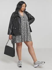 Simply Be Black Supersoft Smock Dress - Image 3 of 4