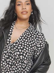 Simply Be Black Supersoft Smock Dress - Image 4 of 4