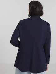 Simply Be Blue Ponte Blazer - Image 2 of 4