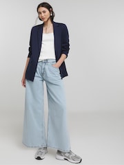 Simply Be Blue Ponte Blazer - Image 3 of 4