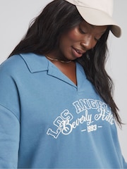 Simply Be Open Collar Slogan Sweatshirt - Imagen 4 de 4