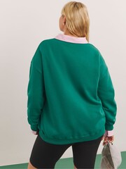 Simply Be Green Paris Slogan Sweatshirt - Image 2 of 4