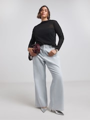 Simply Be Black Dry Handle Mesh Top - Image 3 of 4