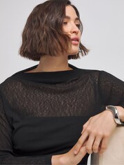 Simply Be Black Dry Handle Mesh Top - Image 4 of 4