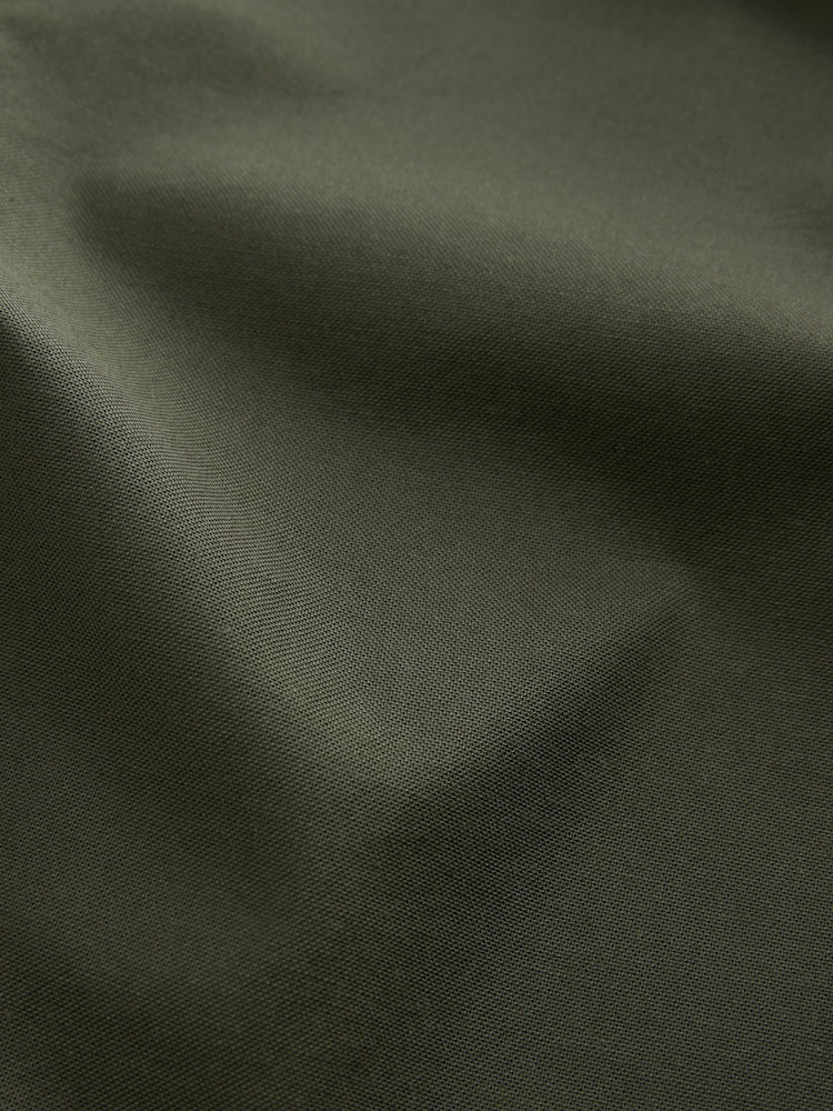 Khaki Green Stretch Oxford Long Sleeve Shirt - Image 7 of 7