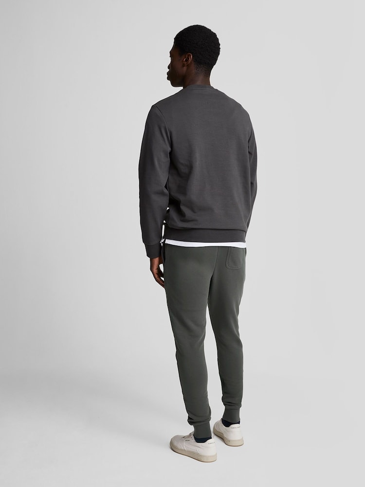 Lyle & Scott Grey Skinny 100% Cotton Joggers - Image 2 of 5