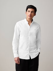 White Stretch Oxford Long Sleeve Shirt - Image 1 of 8