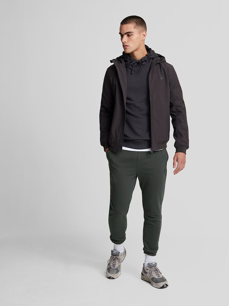 Lyle & Scott Grey Tonal Eagle Skinny 100% Cotton Sweatpants - Image 2 of 5
