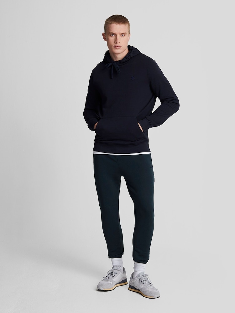 Lyle & Scott Blue Tonal Eagle Skinny 100% Cotton Sweatpants - Image 1 of 5