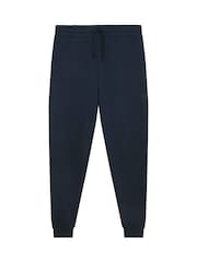 Lyle & Scott Blue Tonal Eagle Skinny 100% Cotton Sweatpants - Image 5 of 5