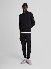 Lyle & Scott Black Tonal Eagle Skinny 100% Cotton Joggers - Image 1 of 5