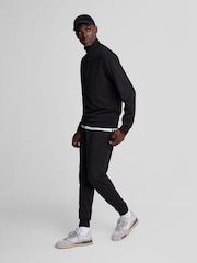 Lyle & Scott Black Tonal Eagle Skinny 100% Cotton Joggers - Image 4 of 5