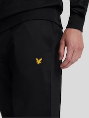 Lyle & Scott Black 100% Cotton Fleece Bottoms - Image 3 of 5