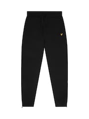 Lyle & Scott Black 100% Cotton Fleece Bottoms - Image 5 of 5