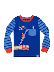 Harry Bear Blue Snuggle Fit To The Rescue Fireman Pyjamas - Image 2 of 5