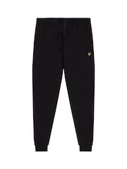 Lyle & Scott Black Skinny 100% Cotton Joggers - Image 8 of 8