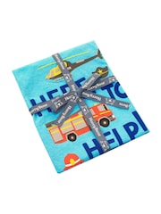 Harry Bear Blue Here To Help Rescue Cars T-Shirt - Image 3 of 3