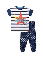 Harry Bear Blue Love Dream Laugh Pyjamas - Image 1 of 5