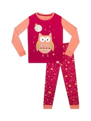 Harry Bear Red Glitter Owl Nightime Pyjamas - Image 1 of 3
