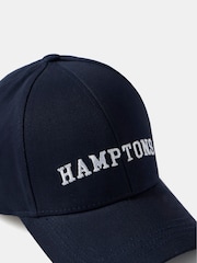Mint Velvet Blue 100% Cotton Hamptons Slogan Cap - Image 3 of 3