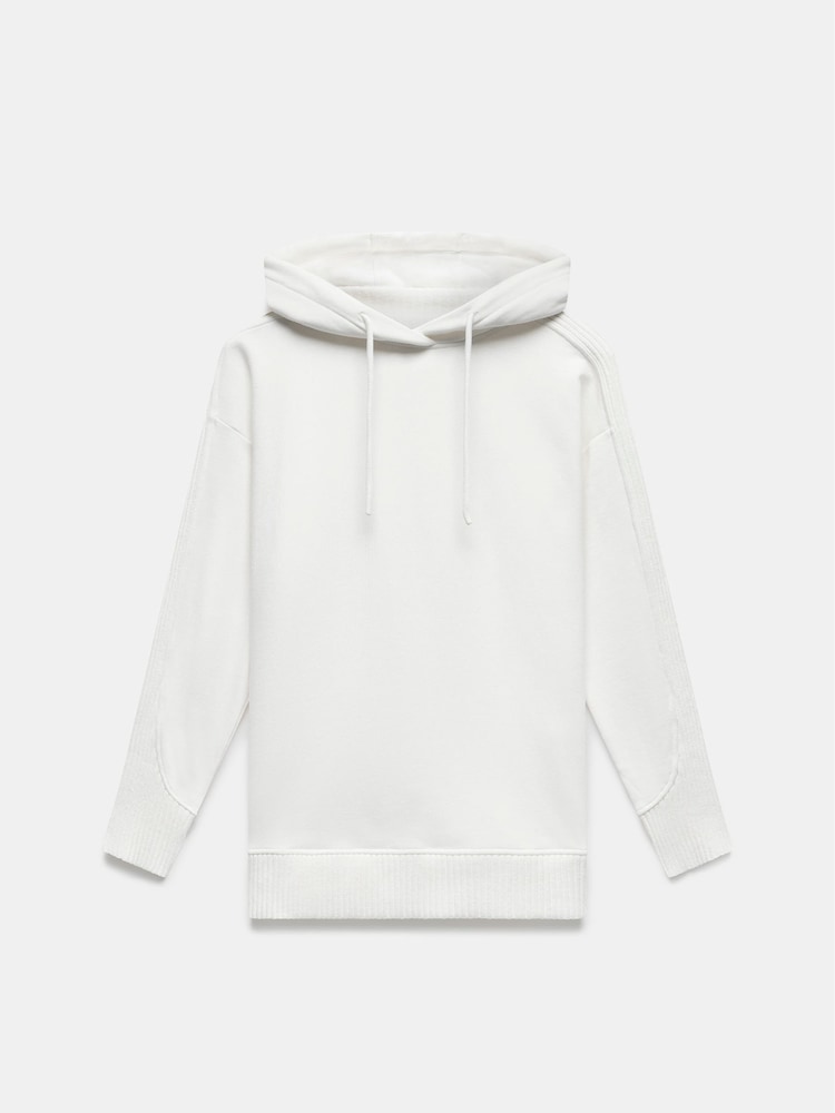 Buy Mint Velvet White Cream Knit Cotton Blend Hoodie from Next