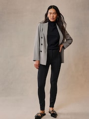Mint Velvet Black Black Seam Detail Skinny Treggings - Image 1 of 4
