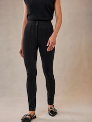 Mint Velvet Black Black Seam Detail Skinny Treggings - Image 2 of 4