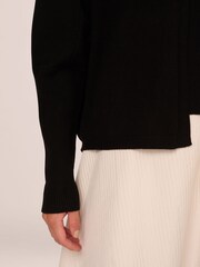 Adrianna Papell Short Cocoon Cardigan With Long Sleeves And Ribbed Cuffs - Image 5 of 7