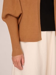 Adrianna Papell Short Cocoon Cardigan With Long Sleeves And Ribbed Cuffs - Image 5 of 7