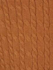 Adrianna Papell Lady Natural Like Col rond Contrast Cable Cardigan Chandail - Image 7 of 7