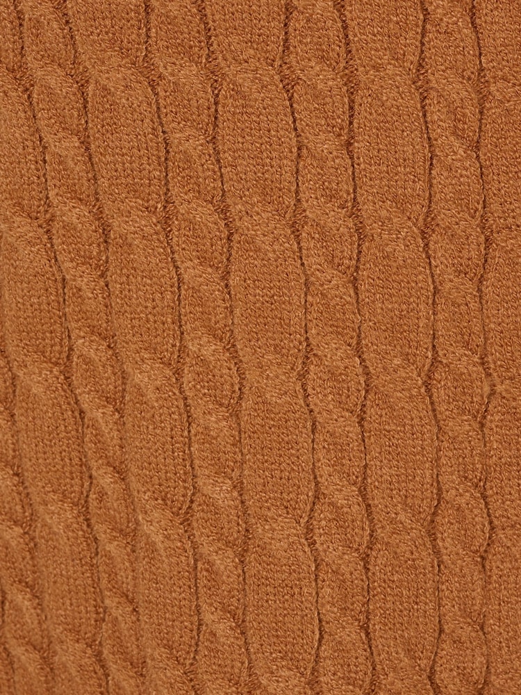 Adrianna Papell Lady Natural Like Col rond Contrast Cable Cardigan Chandail - Image 7 of 7