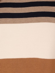 Adrianna Papell Dropped Shoulder Boat Neck Colour Blocked Long Sleeve Sweater - Image 7 of 7