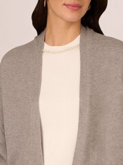Adrianna Papell Short Cocoon Cardigan With Long Sleeves And Ribbed Cuffs - Image 5 of 7