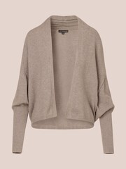 Adrianna Papell Short Cocoon Cardigan With Long Sleeves And Ribbed Cuffs - Image 6 of 7