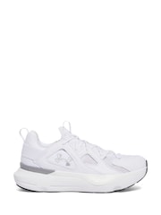 Under Armour White/Silver Infinite MVMNT Trainers - Image 1 of 5