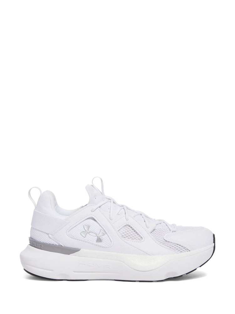 Under Armour White/Silver Infinite MVMNT Trainers - Image 1 of 5