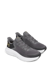 Under Armour Grey/Yellow Charged Rogue Trainers - Image 3 of 5