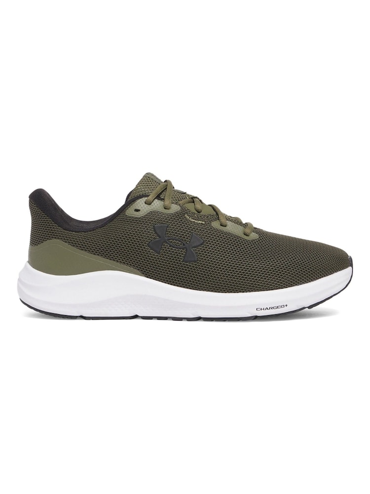 Under Armour Khaki Green Charged Pursuit 4 Trainers - Image 1 of 5 Under Armour Khaki Green Charged Pursuit 4 Trainers - Image 1 of 5
