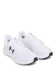 Under Armour White/Black Charged Pursuit 4 Trainers - Image 3 of 4