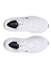 Under Armour White/Black Charged Pursuit 4 Trainers - Image 4 of 4