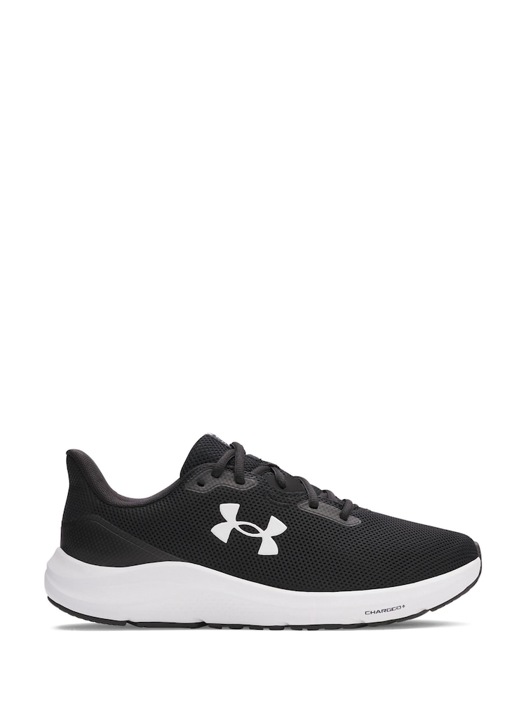 Under Armour Black/White Charged Pursuit 4 Trainers - Image 1 of 5