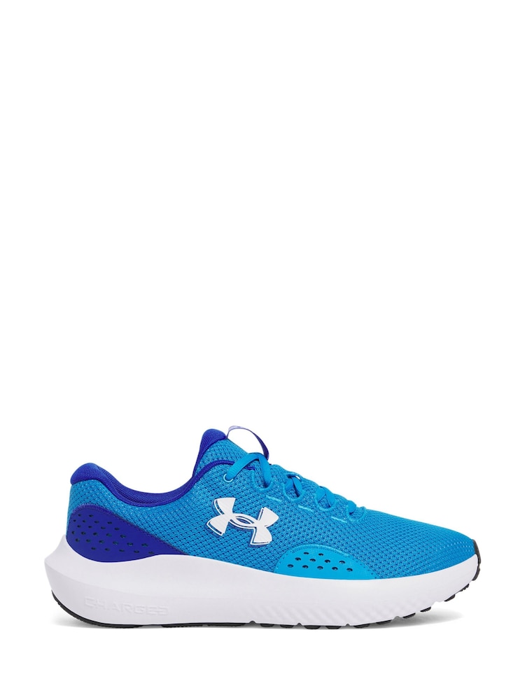 Under Armour Blue/White Surge 4 Trainers - Image 1 of 5