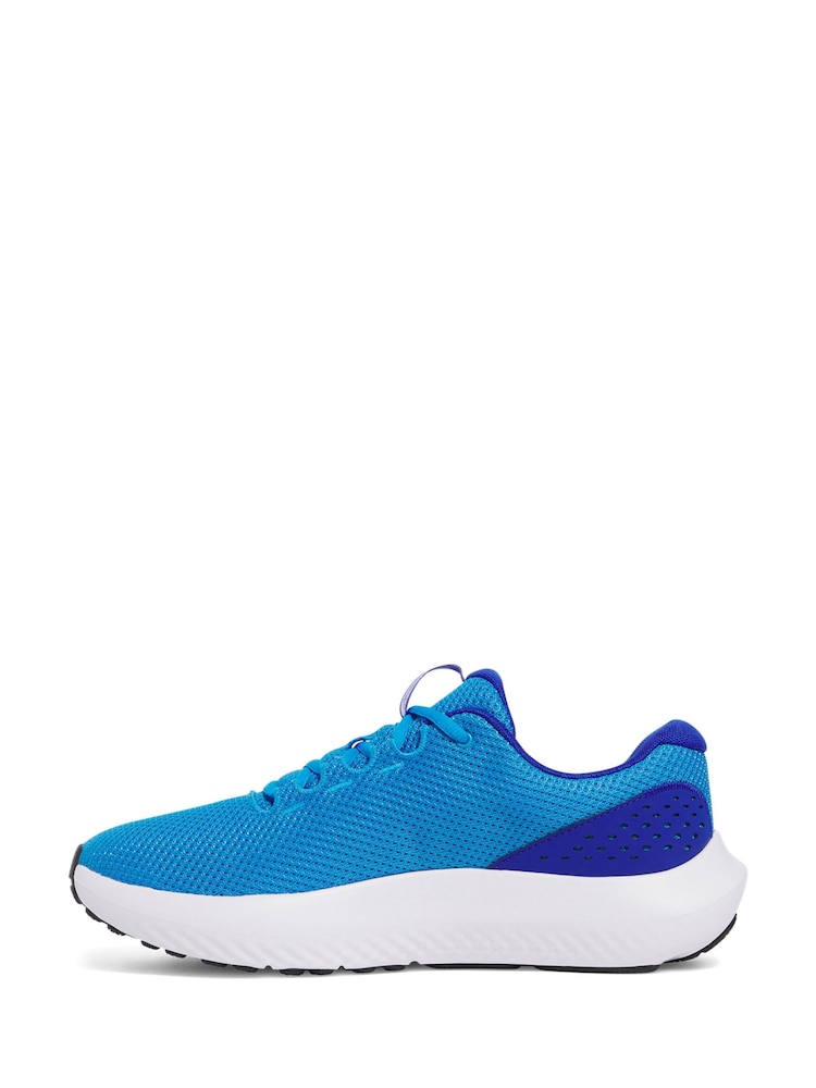Under Armour Blue/White Surge 4 Trainers - Image 2 of 5