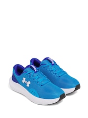 Under Armour Blue/White Surge 4 Trainers - Image 3 of 5