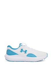 Under Armour White/Blue Surge 4 Trainers - Image 1 of 5