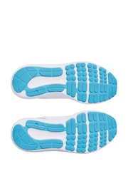 Under Armour White/Blue Surge 4 Trainers - Image 5 of 5