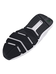 Under Armour White/Green Charged Commit Trainers - Image 5 of 5