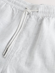 Navy/Grey Cotton Linen Dock Shorts 2 Pack - Image 12 of 13