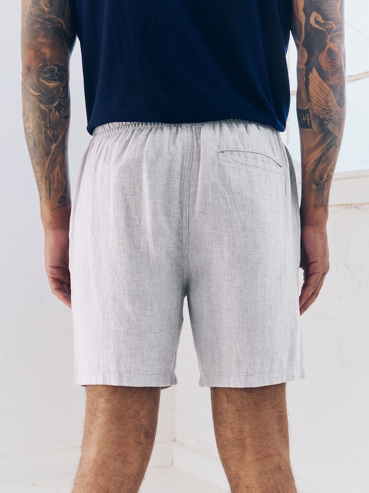 Marine/Gris - Short en coton Lin Dock 2 Pack - Image 4 of 13