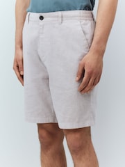 Pierre - Short chino à taille élastique en lin - Image 1 de 5